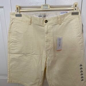 Old Navy Men's Flat Front Shorts - Light Cream